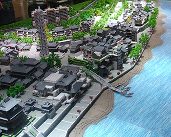 贵州文峰古街建筑模型